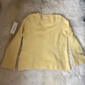 Authentic the row yellow sibem wool-cashmere blend oversized sweater